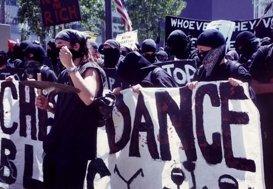 anarchist dance bloc...