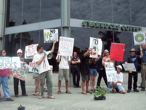 Starbucks protest...