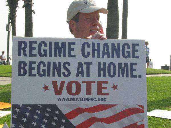 Regime change begins...