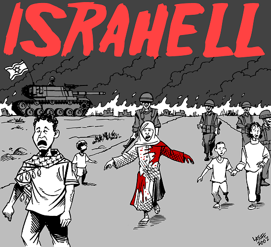 IsraHELL (by Latuff)...