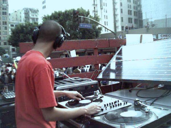 solar powered dj...