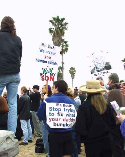 Santa Monica protest...