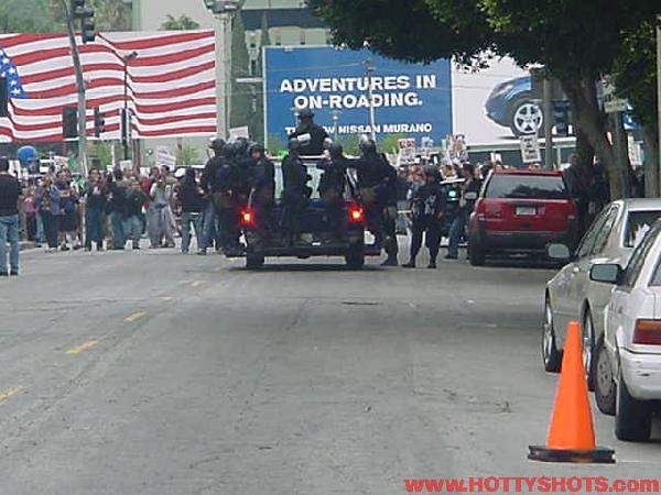 Hollywood protest...