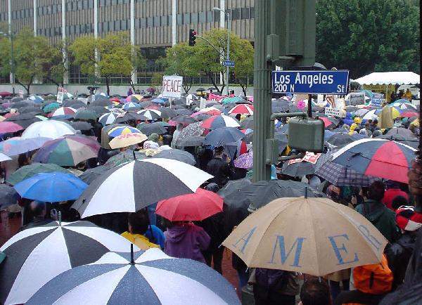 Rally at Temple and ...