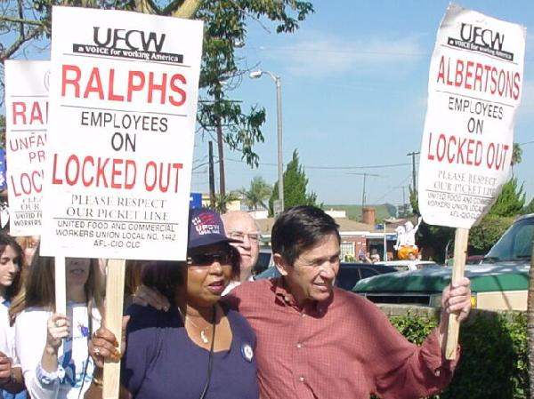 on the picket line...