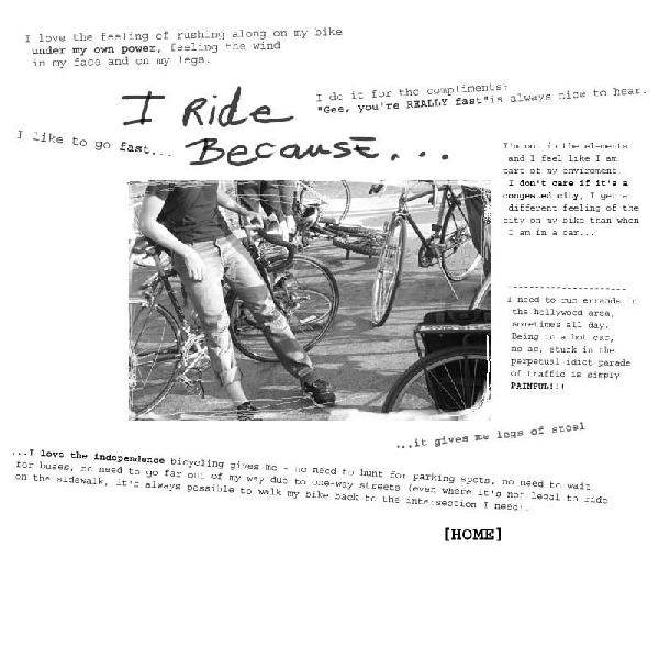 I Ride Because...