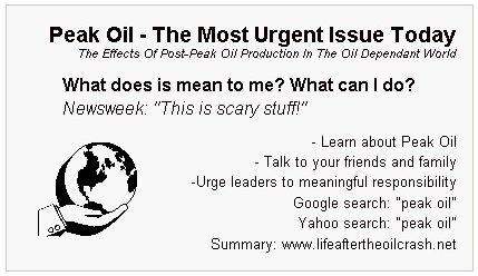 Peak Oil, a plea to ...