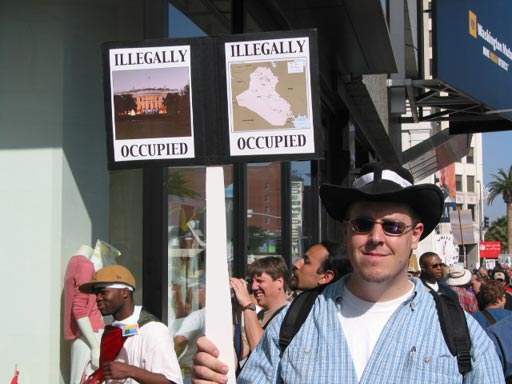 Illegally occupied...