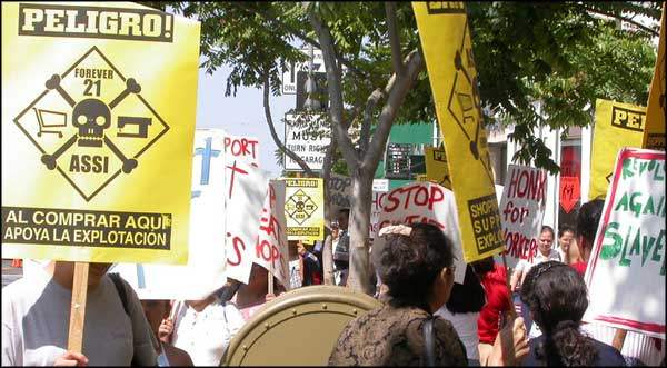 Garment Workers--Demonstration in Santa Monica, California, Saturday ...