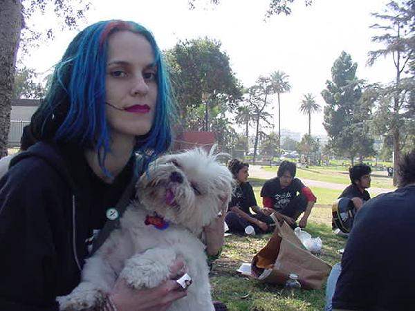 Stephanie with a ani...