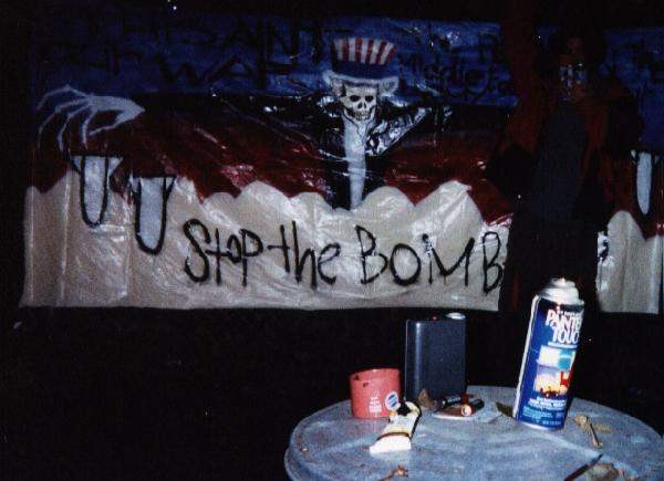 Stop Bombing Banner...