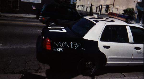 Yomez on Police Car...
