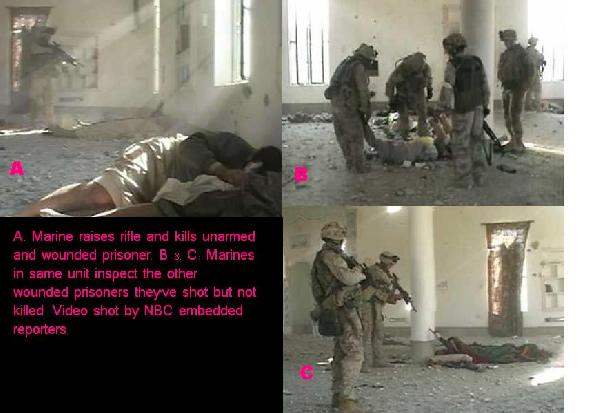 Marines shoot wounde...