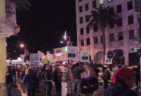 Demonstrators Along ...