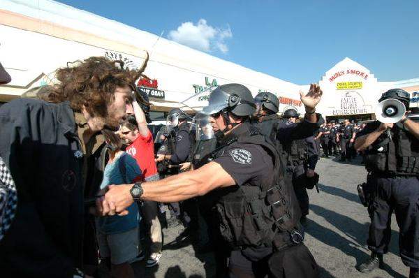 PROTEST IN HOLLYWOOD...