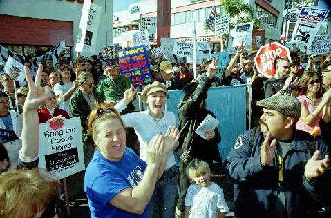 PROTEST IN HOLLYWOOD...