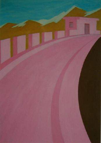 The pink path....