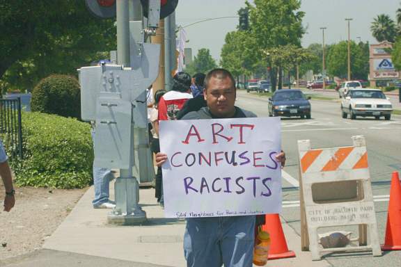 art confuses racists...