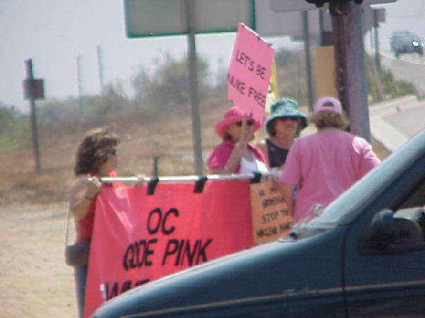 Code Pink in Action!...