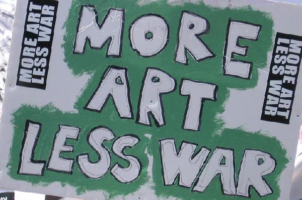 more art, less war...