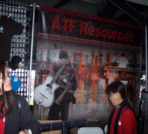 A banner inside SF's...
