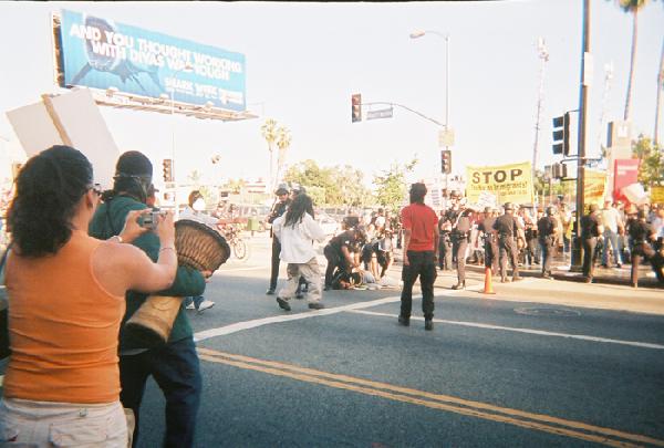 police beating...