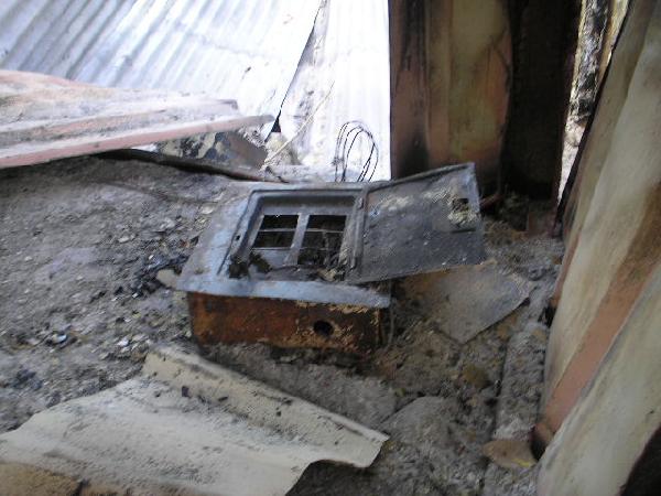 destroyed equipment...