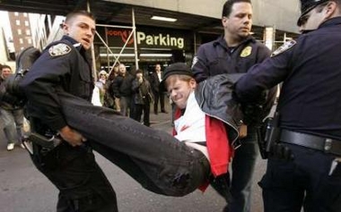 Protestor Arrested...