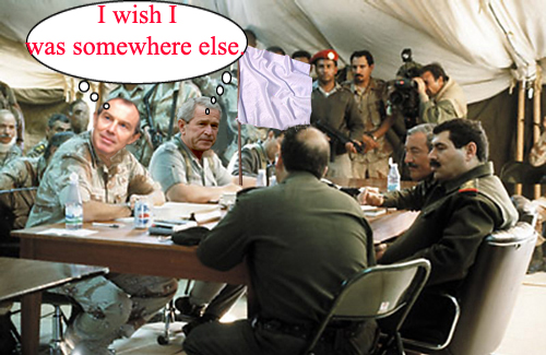 Bush-Blair surrender...