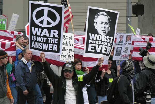 Anti War Protest in ...
