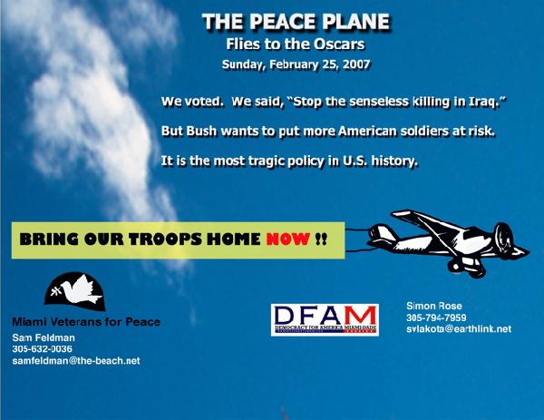 The Peace Plane flie...