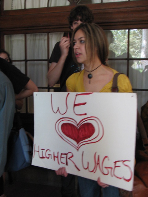we love higher wages...
