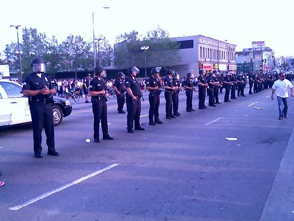 Police in Riot Gear,...