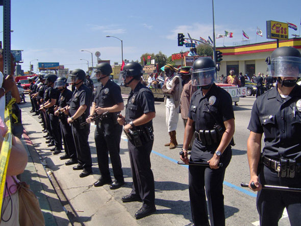 LAPD ready to arrest...