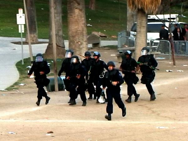 police run...