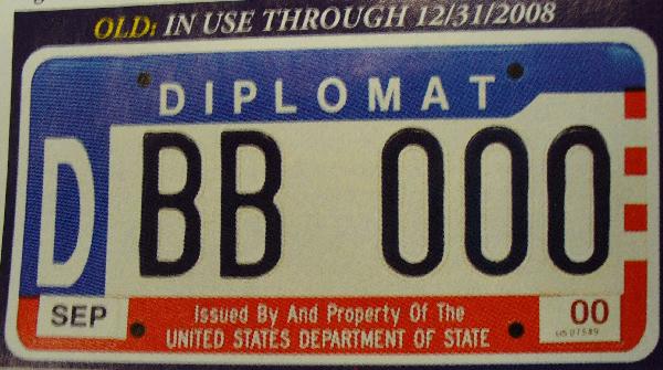 New Diplomatic Plate...