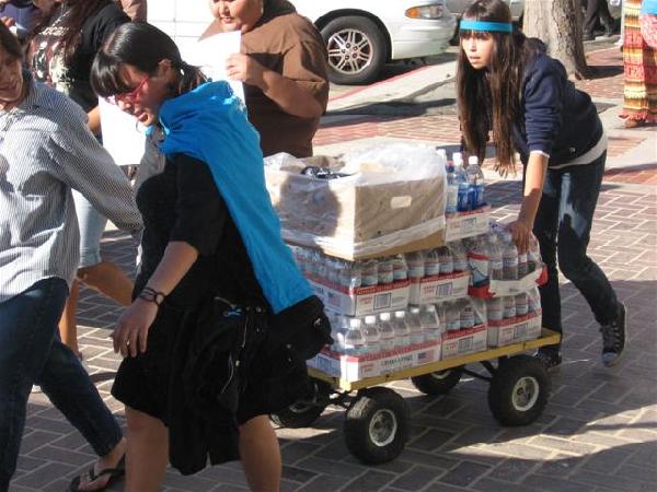Transporting water a...