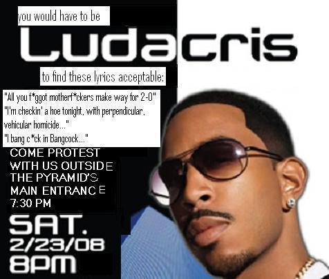 Protest Ludacris com...