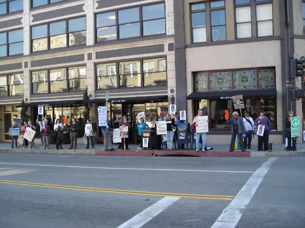 In front of Schiff's...