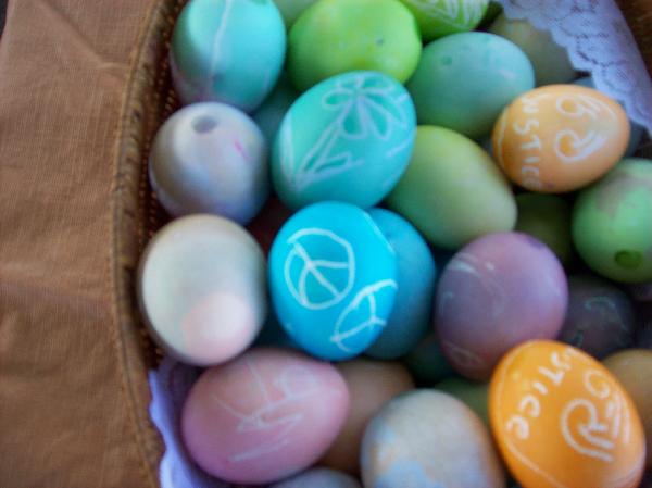 Peace Easter eggs...