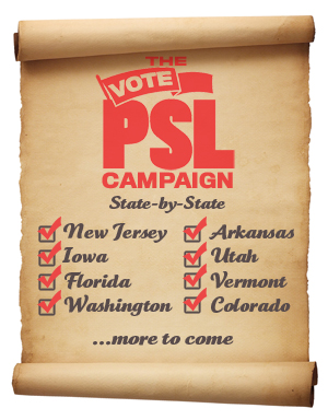 PSL on the ballot in...