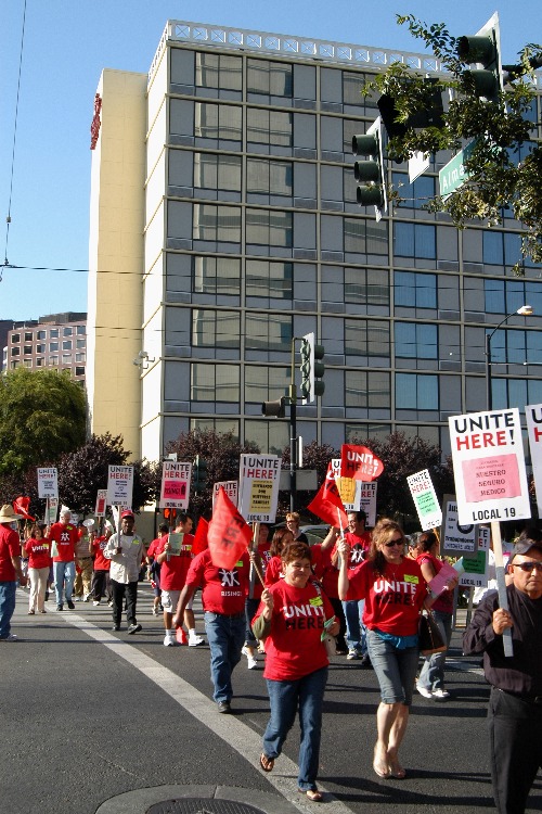 March past Crowne Pl...
