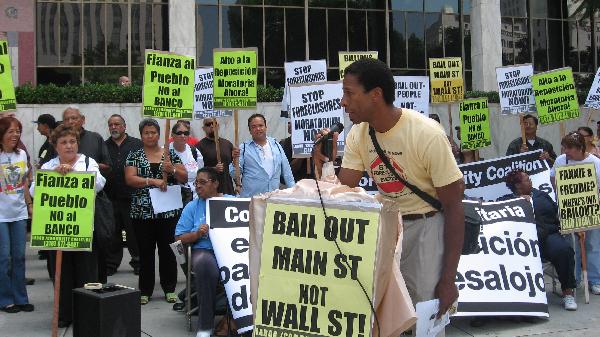 Foreclosures Protest...