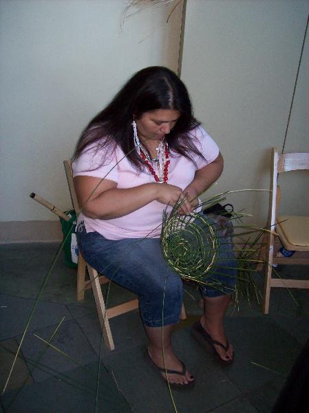 Basket making...