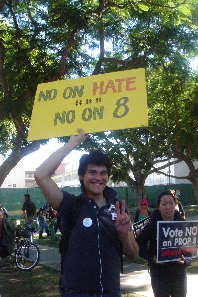 No on Hate No on 8...
