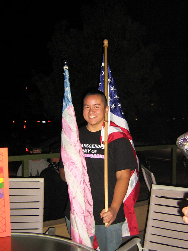 Flag bearer on the m...