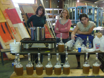 Fermentation begins...