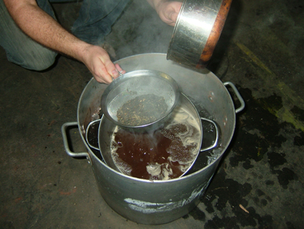 Cooling the wort and...