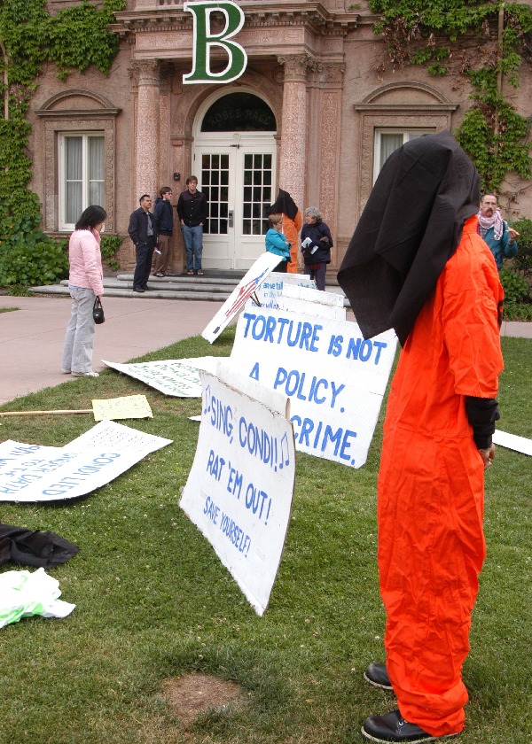 Protest against Cond...