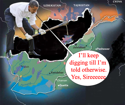 Obama digging himsel...